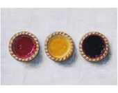 Jam tarts. Limited edition giclée print, A3.