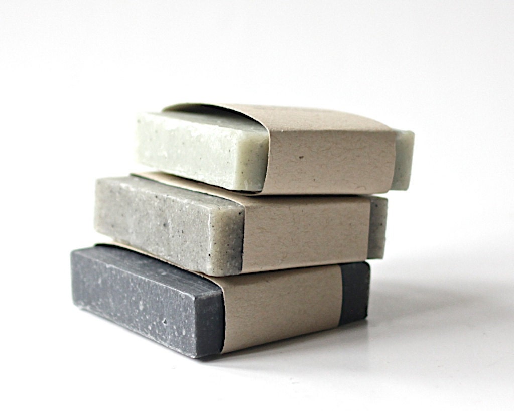 Detox Soap Samples. Facial Soaps. Skin Care. Handmade Vegan Soap. 100% Natural Soap. 3 Sample Size Soaps.