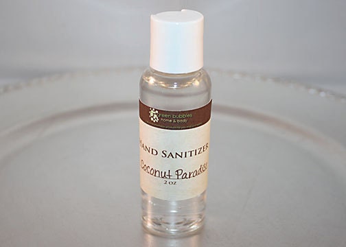 Hand Sanitizer with Moisturizers, Coconut Paradise 2 oz