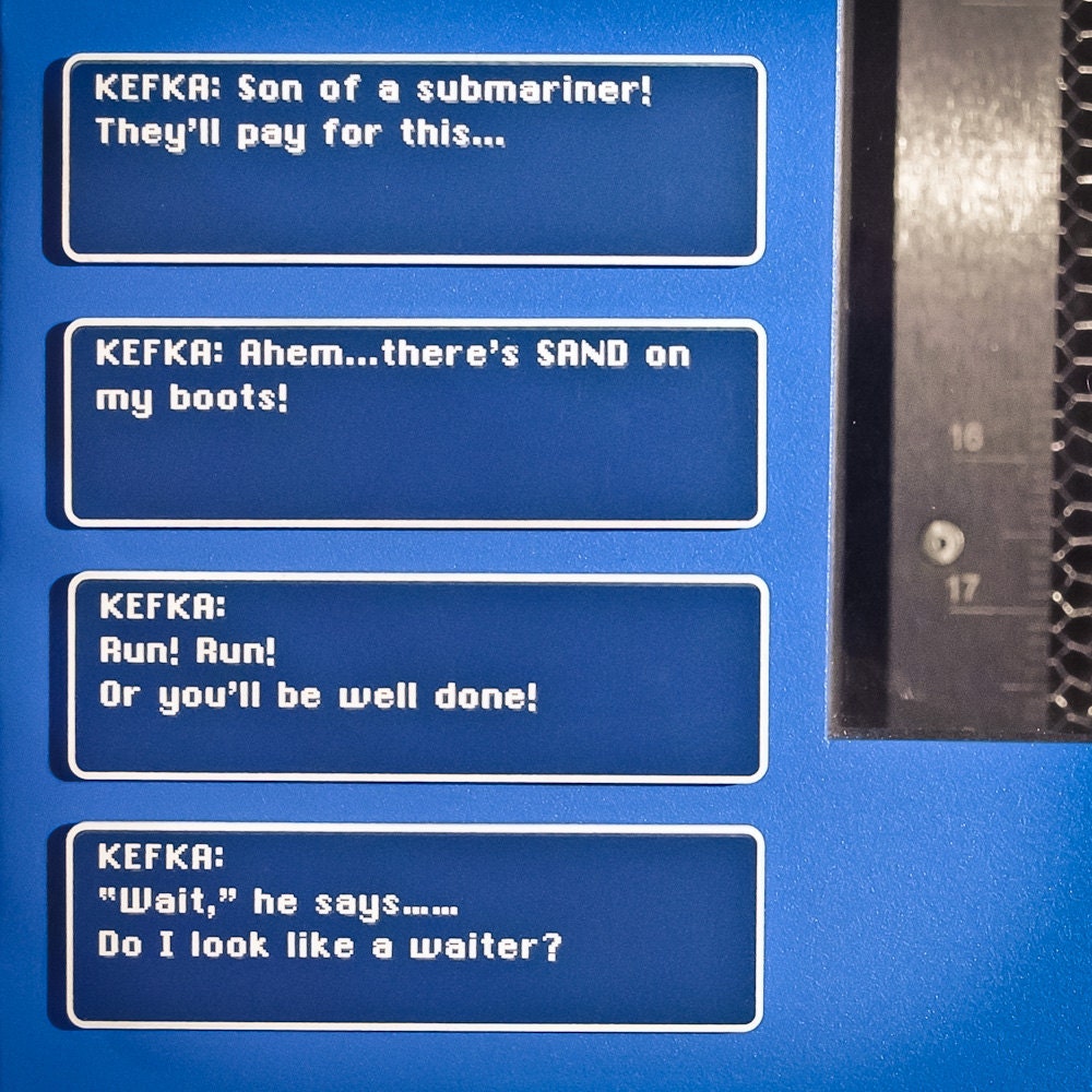 Final Fantasy VI Dialog Box Magnets (Set of 4)