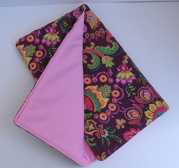 Girls Diaper Bag Maroon-Pink  / Changing Pad  /  Messenger Bag  / Large Tote