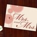 Greeting card - Mrs. and Mrs. has a nice ring to it - gay marriage, LGBT wedding