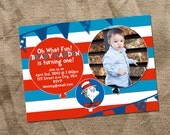 Dr. Seuss custom birthday invitation