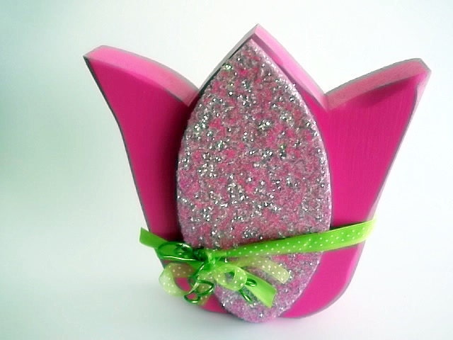 TULIP wood tulip home decor Spring Decor Gift