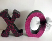 Set of 7 SMALL wood letters customized for your decor gift home decor personalized  Upper case only in Small size