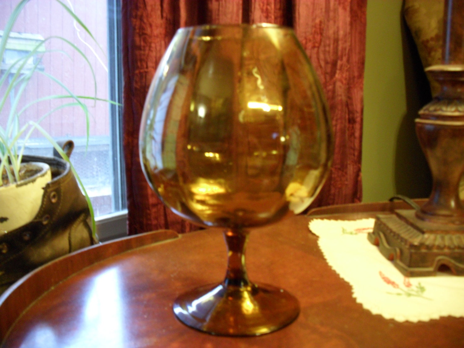 Brandy Glass Vase