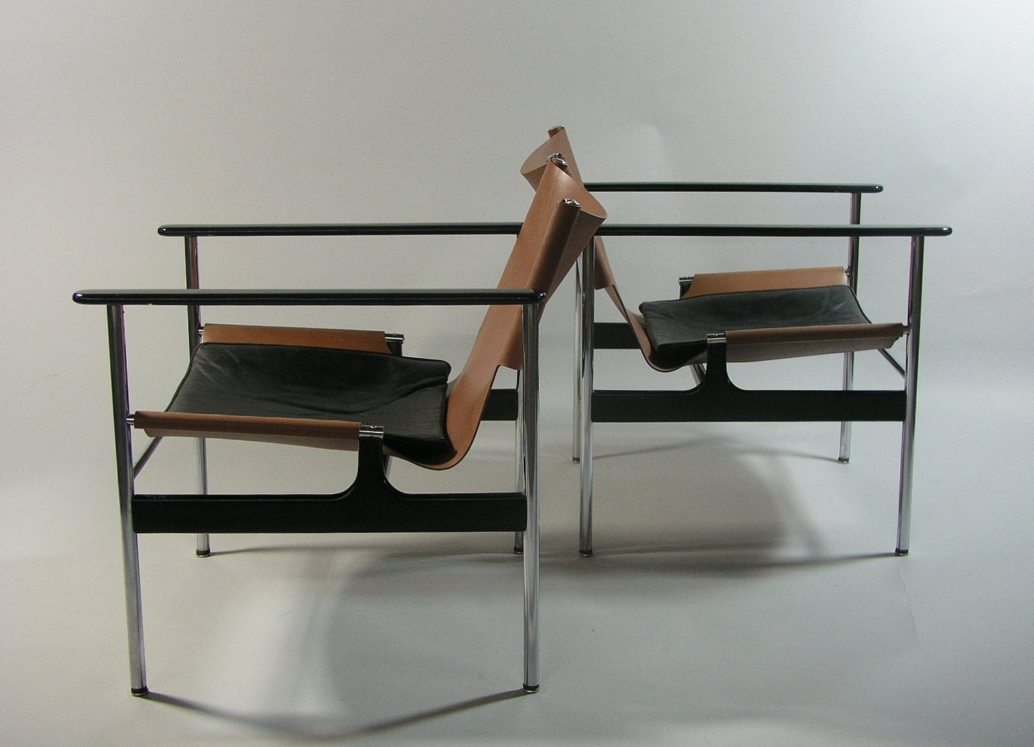 Mid-Century 1960 Charles Pollock Sling Lounge Chair Model 657 for Knoll International / Eames Era Mad Men Vintage 50s 60s RARE