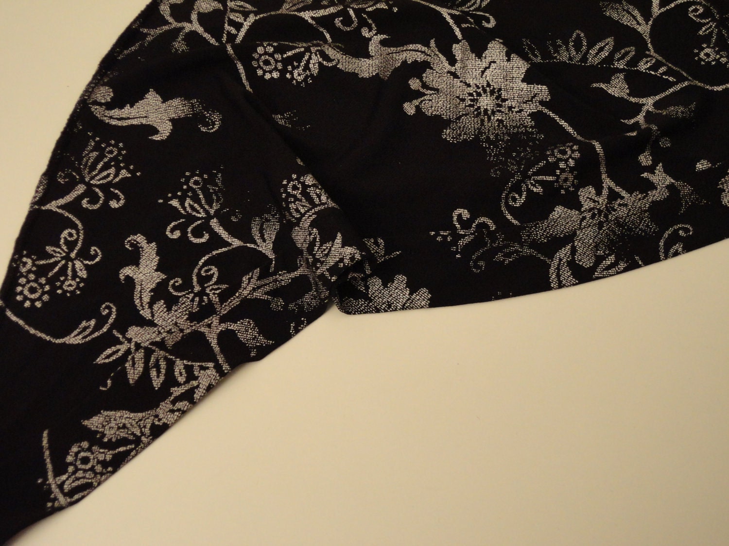 bandanna-silver design on solid black