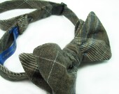 Mens Bow Tie Alvar Aalto- brown Linen bowtie
