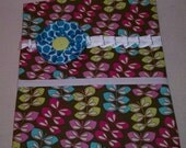 Gray with Pink, Green, and Blue Vines - Perfect Fit Clipboard Cover and Organizer