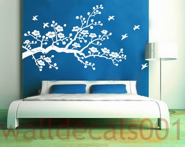Cherry Blossom-Vinyl wall decal wall sticker kids decal nursery decal flower decal tree decal room decor