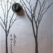 Tree Wall Decal wall sticker kids decal room decor nature wall decor wall art  graphic mural   -Winter Tree with Birds decals
