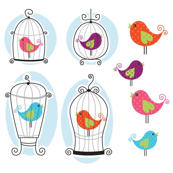 Illustrated Bird Cage