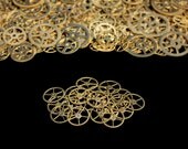 20x BRASS - 3/5 Inch (15mm) SteamPunk Gears