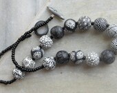 Thulo, Kalo, Seto...Big, Black and White - our Bold Bead Mala (necklace)