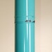 Mid Century Aqua Enamel Freestanding Fireplace