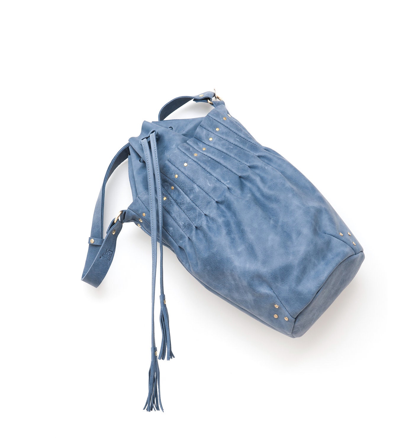 Leather bucket bag - leather bag