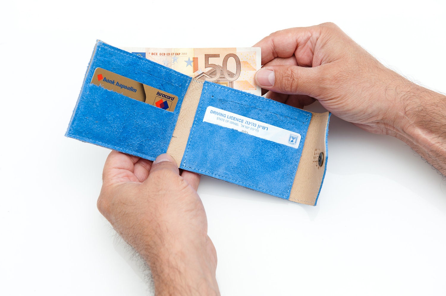 Leather wallet for men-Bi fold