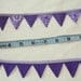 Cake Stand Bunting in Plum Purple and Lavender - 3 foot length for cake stand or decoration