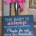 Baby Asleep - Door Hanger Notification