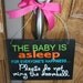 Baby Asleep - Door Hanger Notification