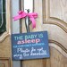 Baby Asleep - Door Hanger Notification