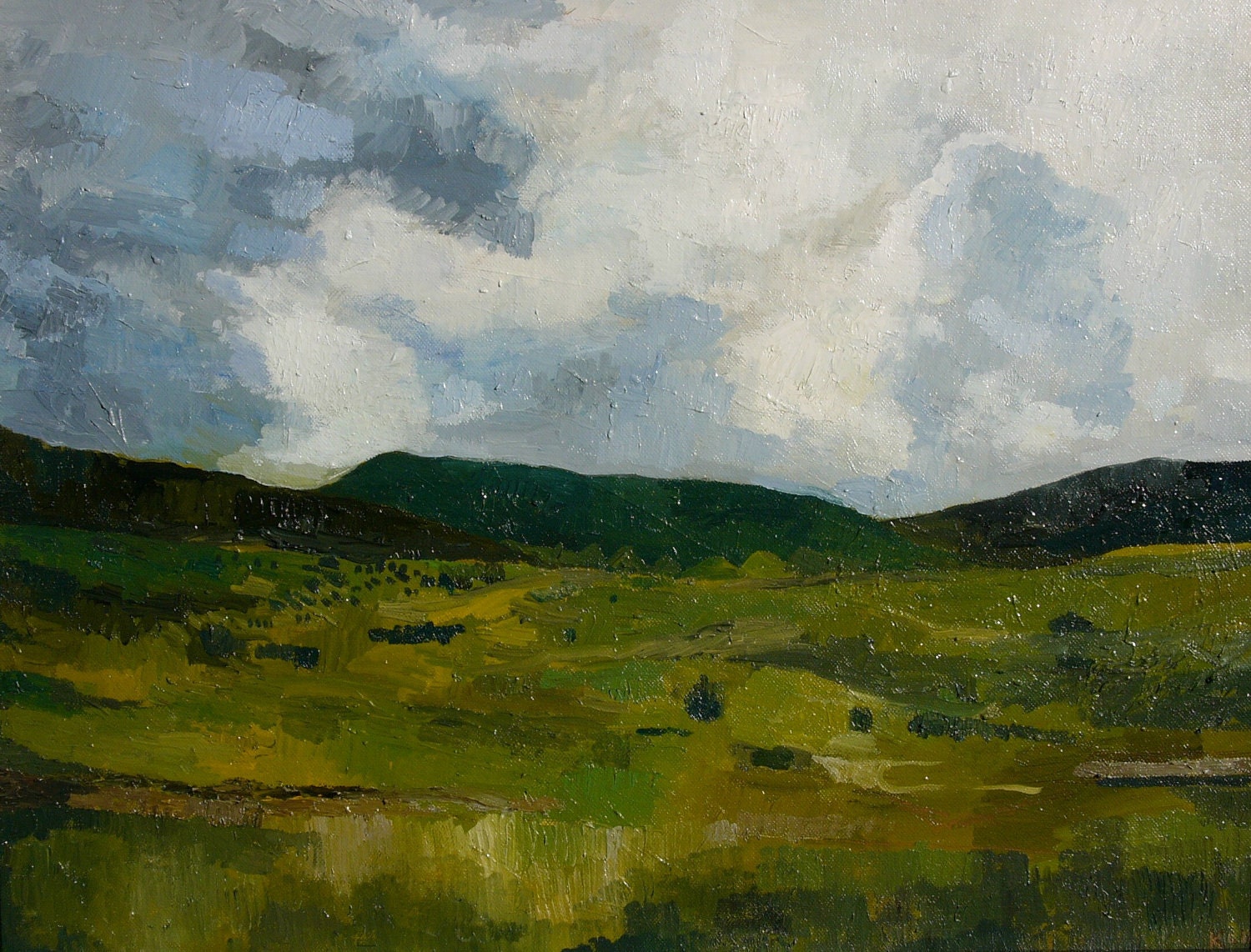 Steamboat Springs, Colorado Landscape. Oil on Canvas. 18" X 24" Painting. Summer