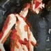 Figure Painting. Watercolor on Paper. 8"' x 11". Nude. Original. Female.