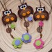 Big brown owl felt bookmark