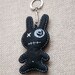 Little monster with white heart - key chain pendant