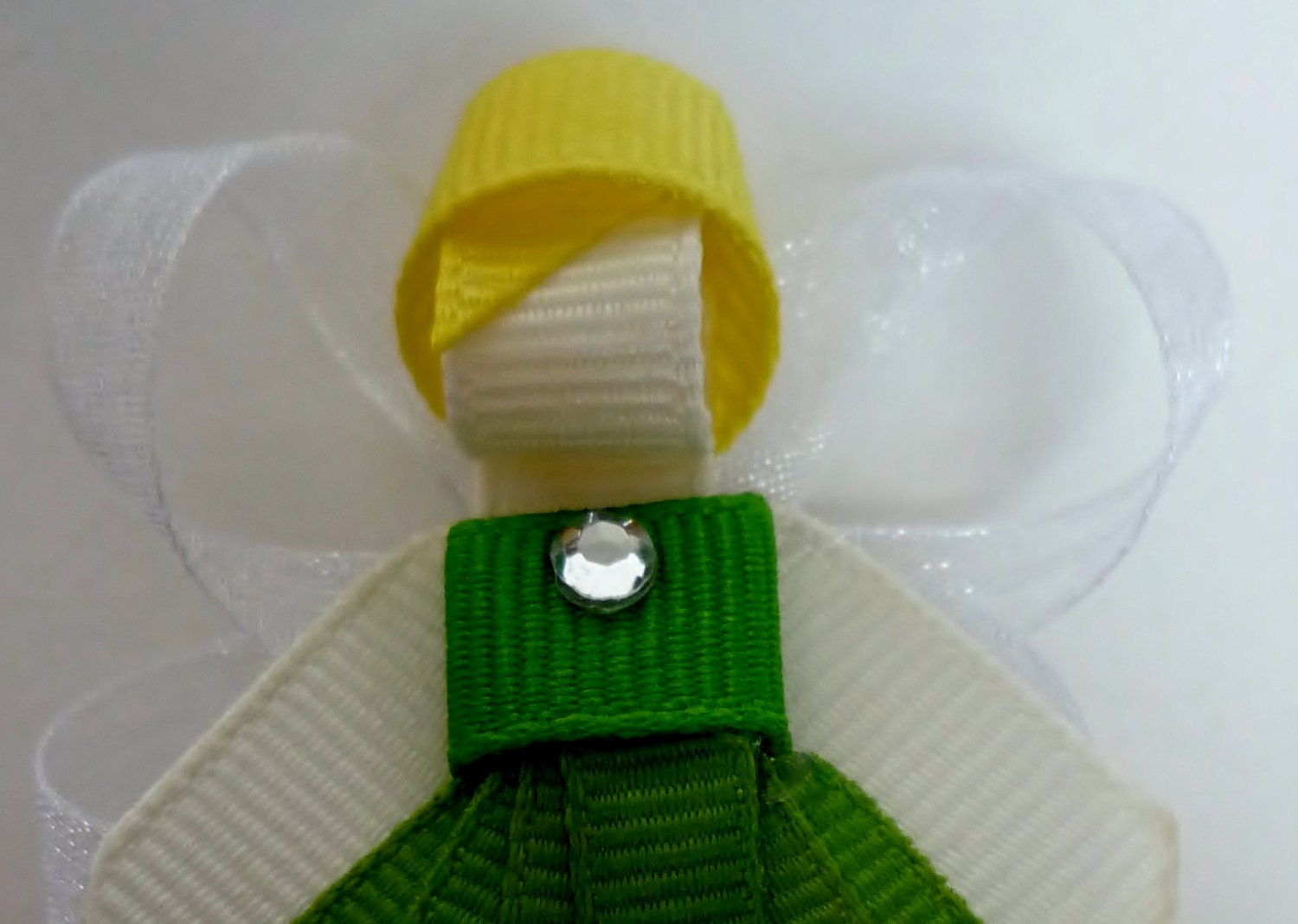 Tinker Bell Hair-clip (Ribbon Sculpture)