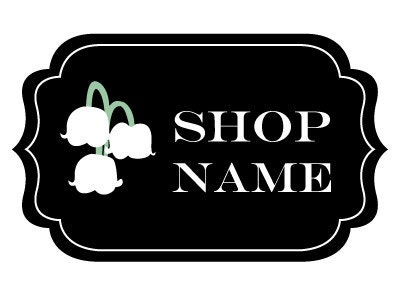 Logo Design - Lily of the Valley Premade Logo by a Professional Graphic Designer
