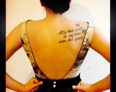 Toile with Gold and Black Lace Elegant Backless Sundress-One of a Kind