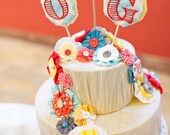 Custom Embroidered Yo Yo Cake Topper