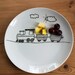 Children's fun food side plate - train design
