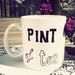 Pint of tea mug - hand drawn by Mr Teacup