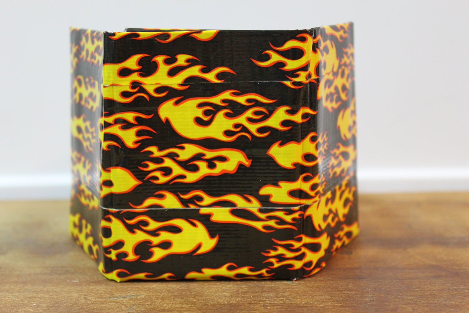 Duct Tape Wallet (Folding "T") - Flames