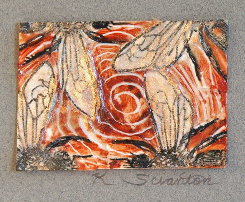 Art Card Edition and Original, Encaustic, 2011