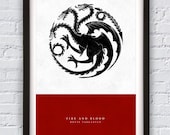 Game of Thrones - House Targaryen print 11X17"