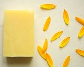 Lavender Orange Soap // Lavender Soap, Handmade Soap, Vegan Soap,  All Natural Soap, Cold Process Soap, Gold, Yellow, Citrine