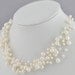 Pearl Necklace,Bridesmaid Necklace, Multistrand Necklace ,Floating Necklace,Illusion Necklace(FN0142)