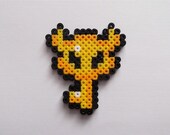 Legend of Zelda Big Key Pixelated Perler Bead Sprite Magnet or Keychain