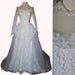 50s Wedding Dress 1950sBridal Lace Wedding Dress with train
