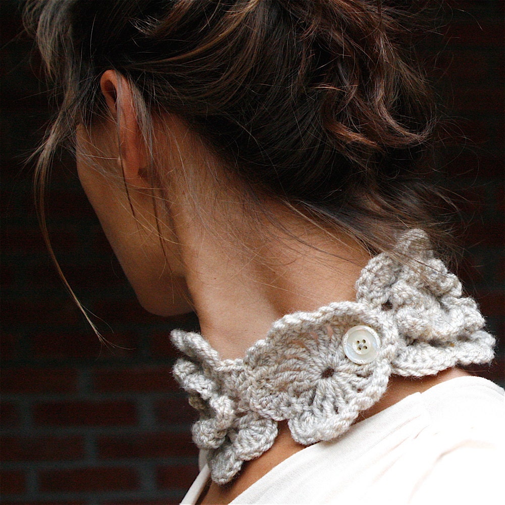 Crochet Neckwarmer Scarf "Lily" -  PDF PATTERN