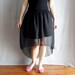 Black fishtail skirt long maxi skirt womens skirt
