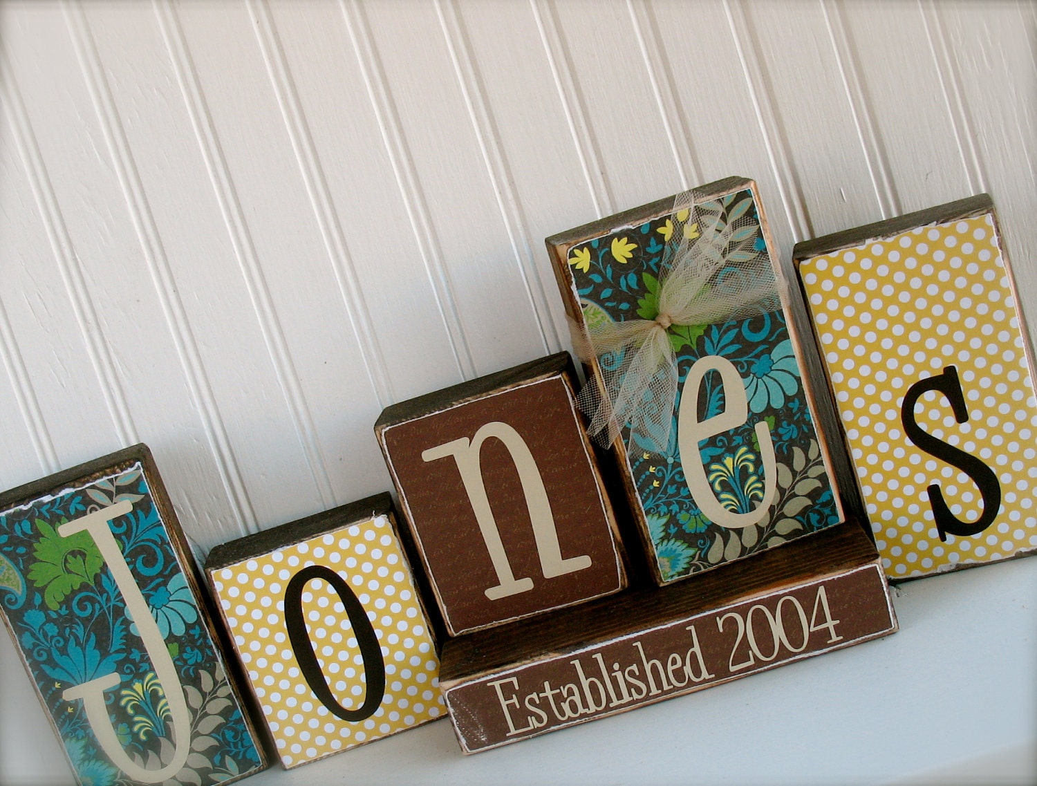 Personalized Name Blocks  Perfect as a gift or to add to your own decor