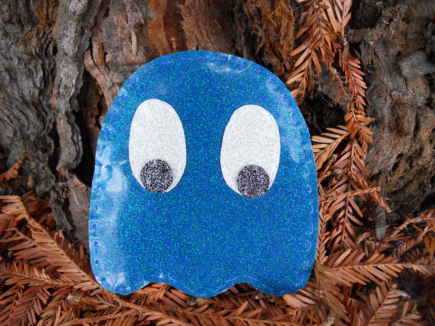 Glitter Vinyl Ghost Coin Purse