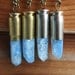 Raw Blue Crackle Quartz Crystal Bullet Necklace