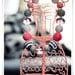 The Simply Bliss necklace is a Pink and Gray chunky beaded necklace M2M Persnickety