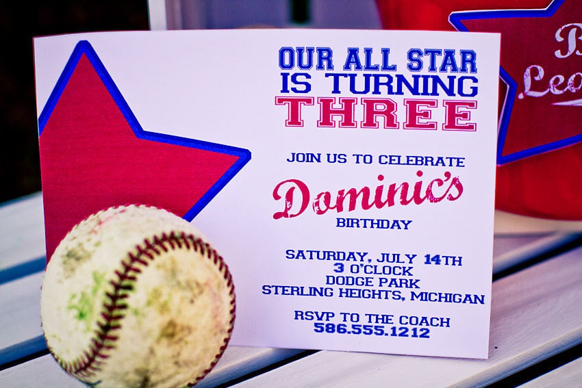 All Star Party Invitation